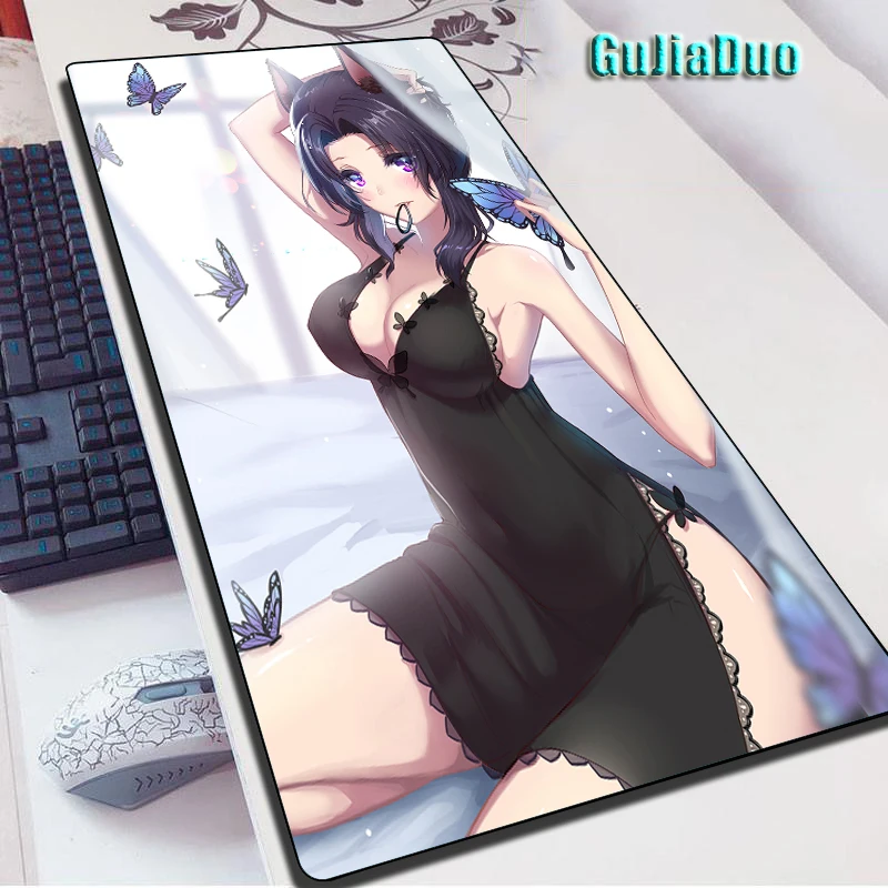 

Kochou Shinobu Gamer Extra Large Sexy Comic Mouse Pad Laptop Play Mat Gaming Room Accessories Kawaii Anime Mousepad PC Table pad