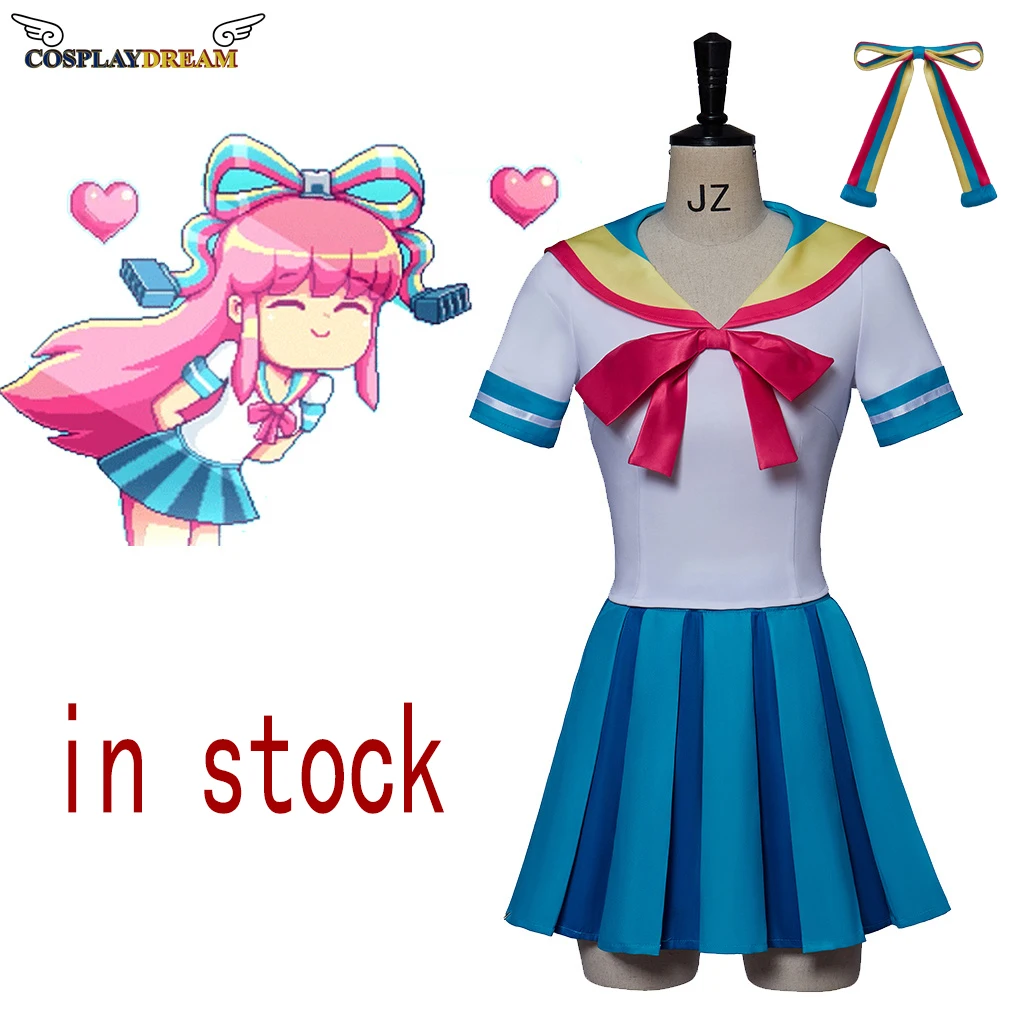 New !!! giffany cosplay costumes sailor suit women girl giffany cute sailor suit top and mini skirt set halloween costumes