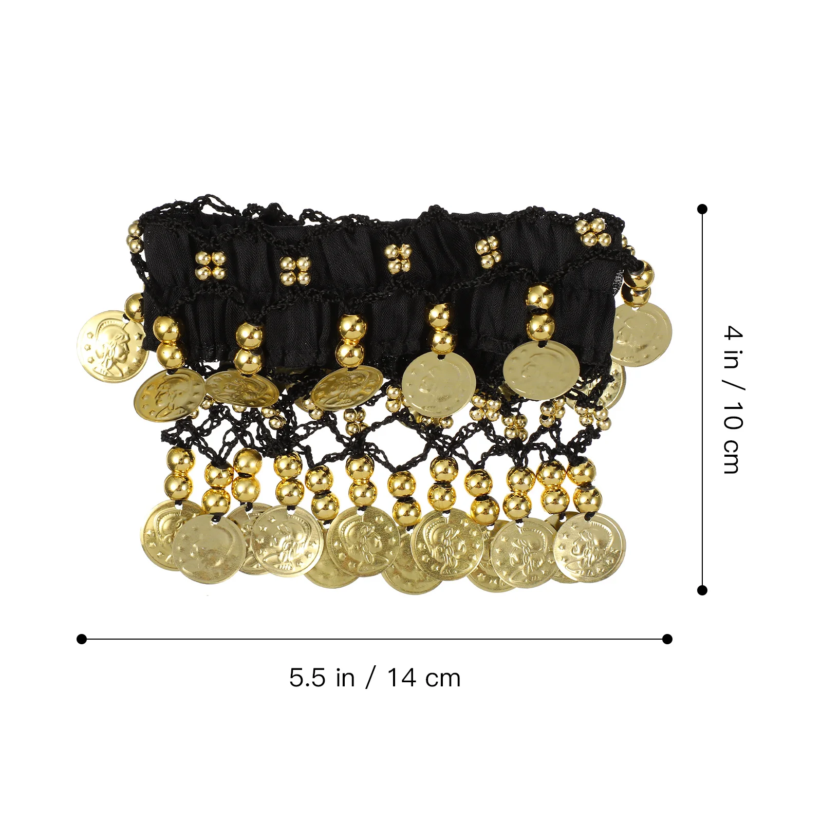 2pcs Belly Dance Ankle Bracelet Foot Jewelry Coin Decorated Anklet For Women Wedding Party Carnival Halloween Cosplay