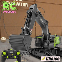 HUINA Remote Control Excavator Dumper Truck Crawler Alloy Tractor Loader 2.4G Radio Controlled Car Engineering Toy for Boy Gifts