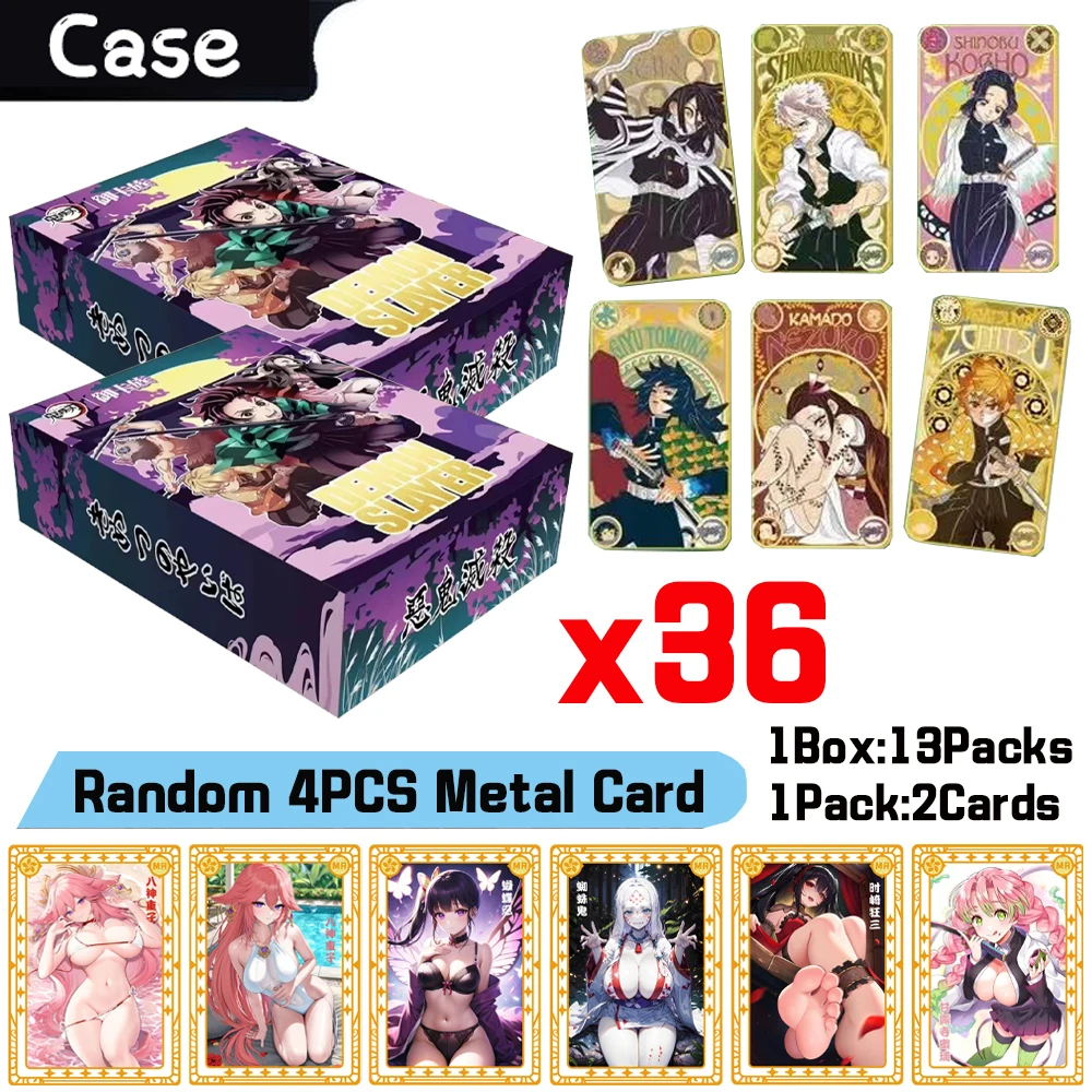 Wholesales Demon Slayer Cards Anime Games Boy Party Swimsuit Feast Booster Box Doujin Toys And Hobbies Gift