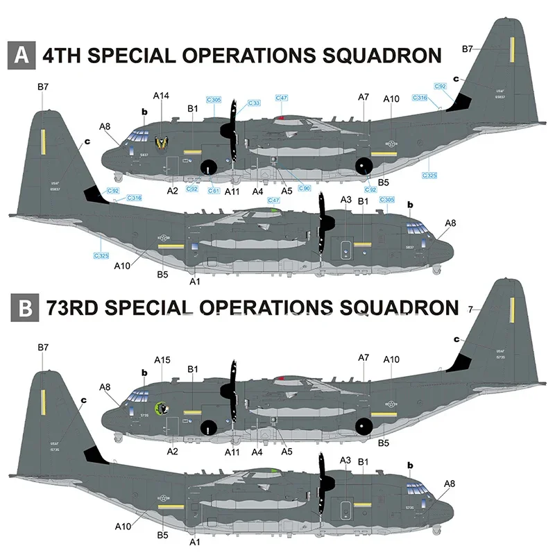 ชุดโมเดลพลาสติก Great Wall Hobby รุ่น L1012 เครื่องบินโจมตีภาคพื้นดินหนัก AC-130J รุ่น Ghost Rider ขนาด 1/144