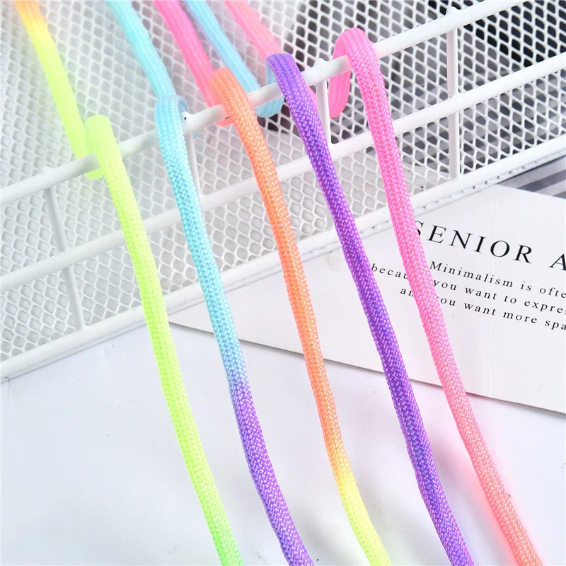 5mm Macrame Braided Cords 100% Premium Cotton Rainbow Pastel Variegated Macrame Rope Bag Making and DIY Handmade Accessory