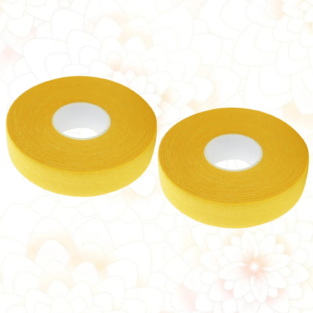 

2 Pcs 20M Hockey Stick Tape Sticky Tape Anti-slip Sports Waterproof Tape Hockey Stick Wrapper for Practice Sports Use (Yellow)