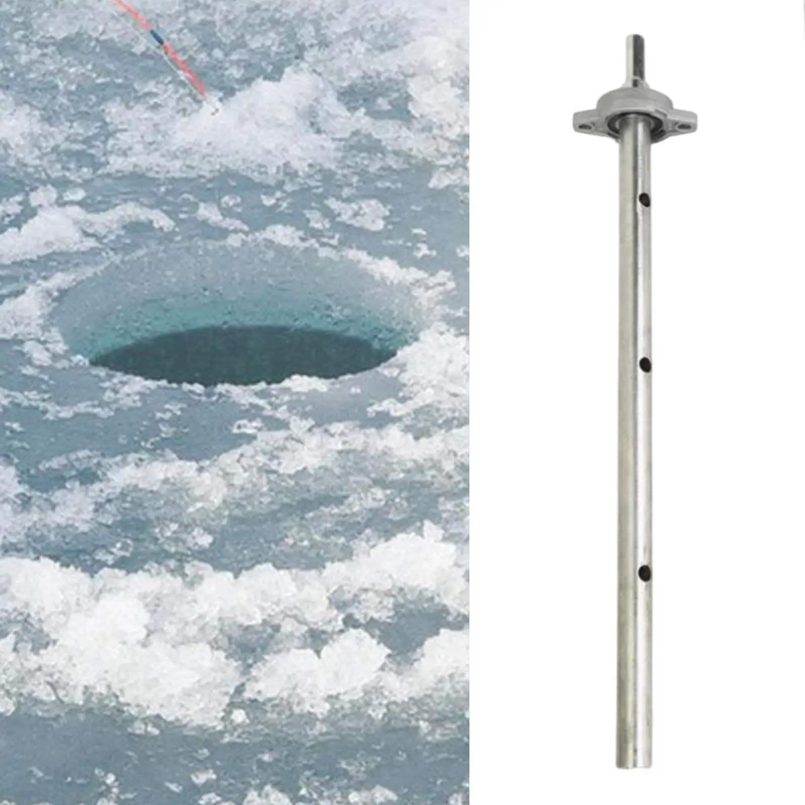 

Ice Drill Auger Extension Rod Ice Insert Winter 70 cm Length Portable Ice Chisel