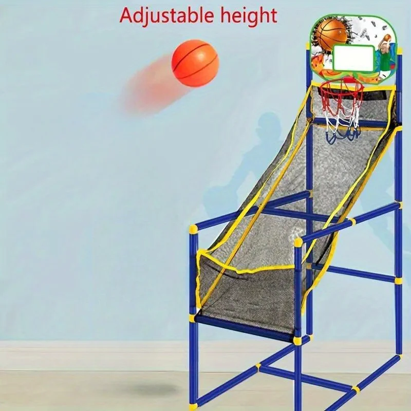 GYMAX Jeu d'Arcade de Basket-Ball pour Enfants, Arcade de Basket-Ball à GYMAX Jeu d'Arcade de Basket-Ball pour Enfants, Arcade de Basket-Ball à