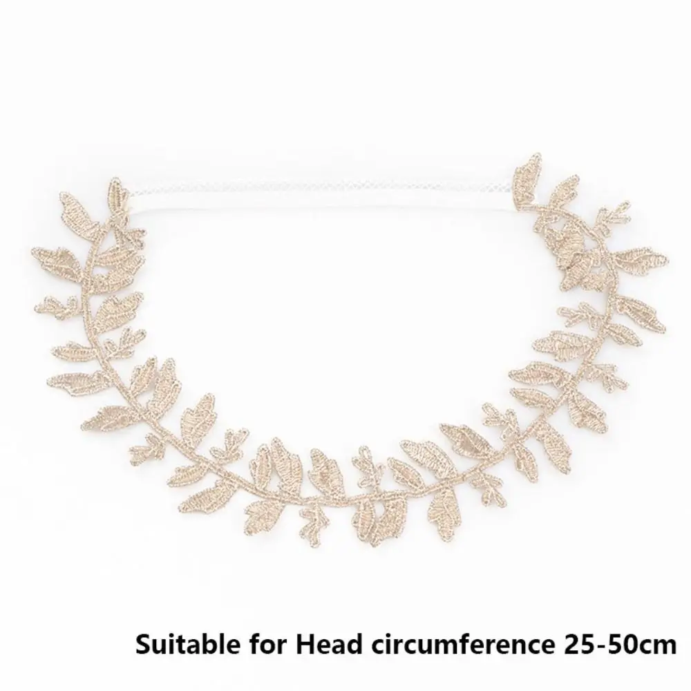 Nueva diadema bonita de encaje, diadema coreana de malla para bebé, diadema dorada con flores, accesorio de fotografía