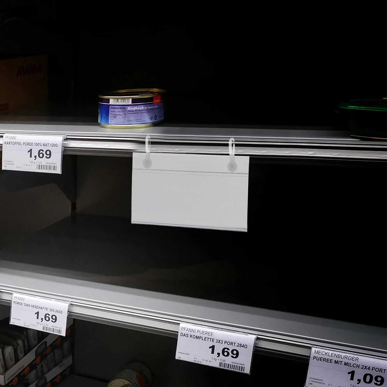 

100 pcs Wire Shelf Label Holders Reusable Smooth Edges Dual Hook Design For Retail Supermarket Display Clips Shelf Tag Organizer