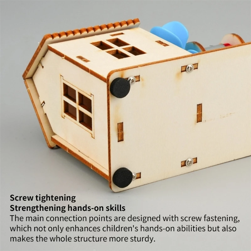 77JC Safe Wind Power Generator Physics Experiment Handmade Set for Student Learning