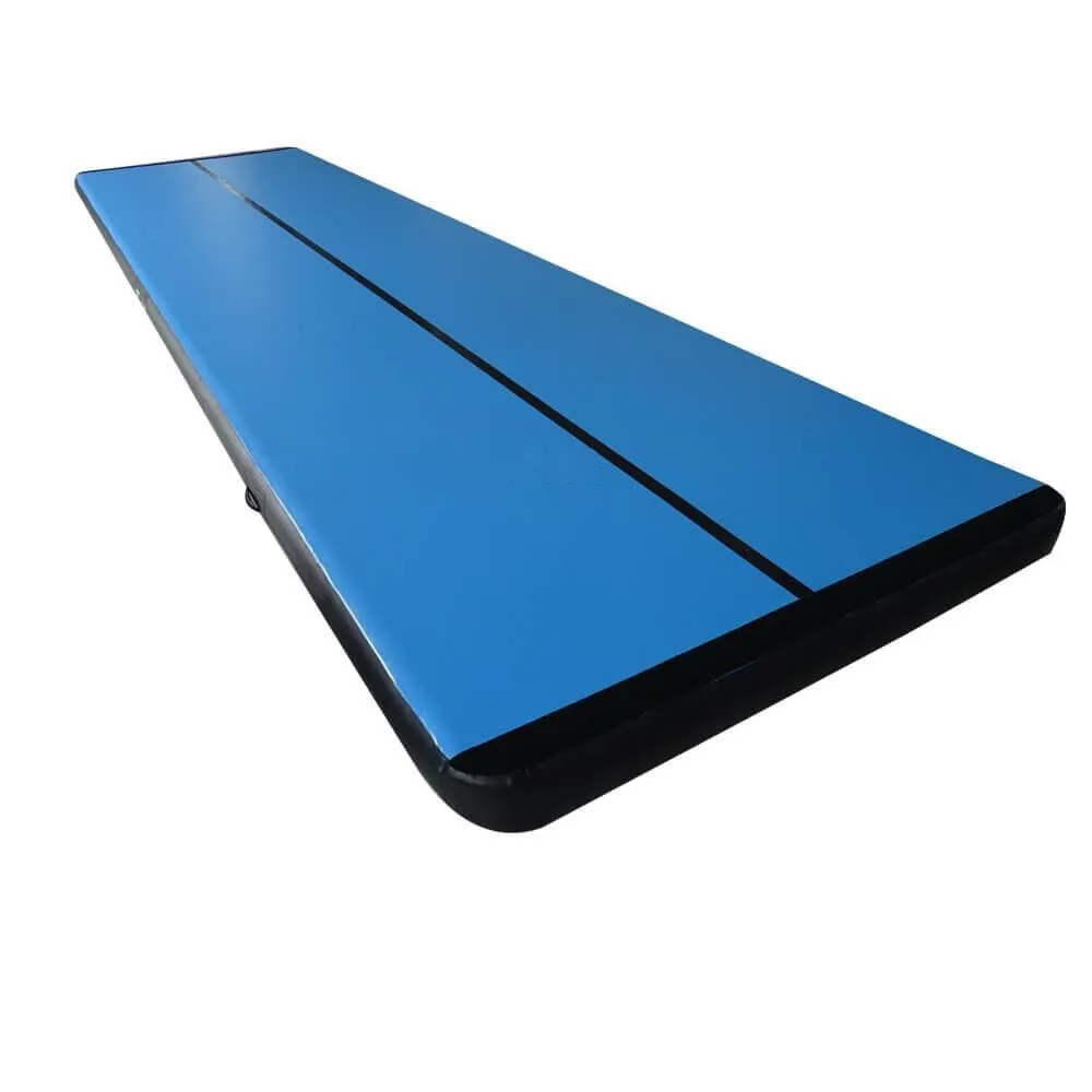 HIBADOU Air Track Mat 10x2x0.2m Gymnastics Airtrack Inflatable Trampoline Inflatable Air Mat Inflatable Cushion With a Pump