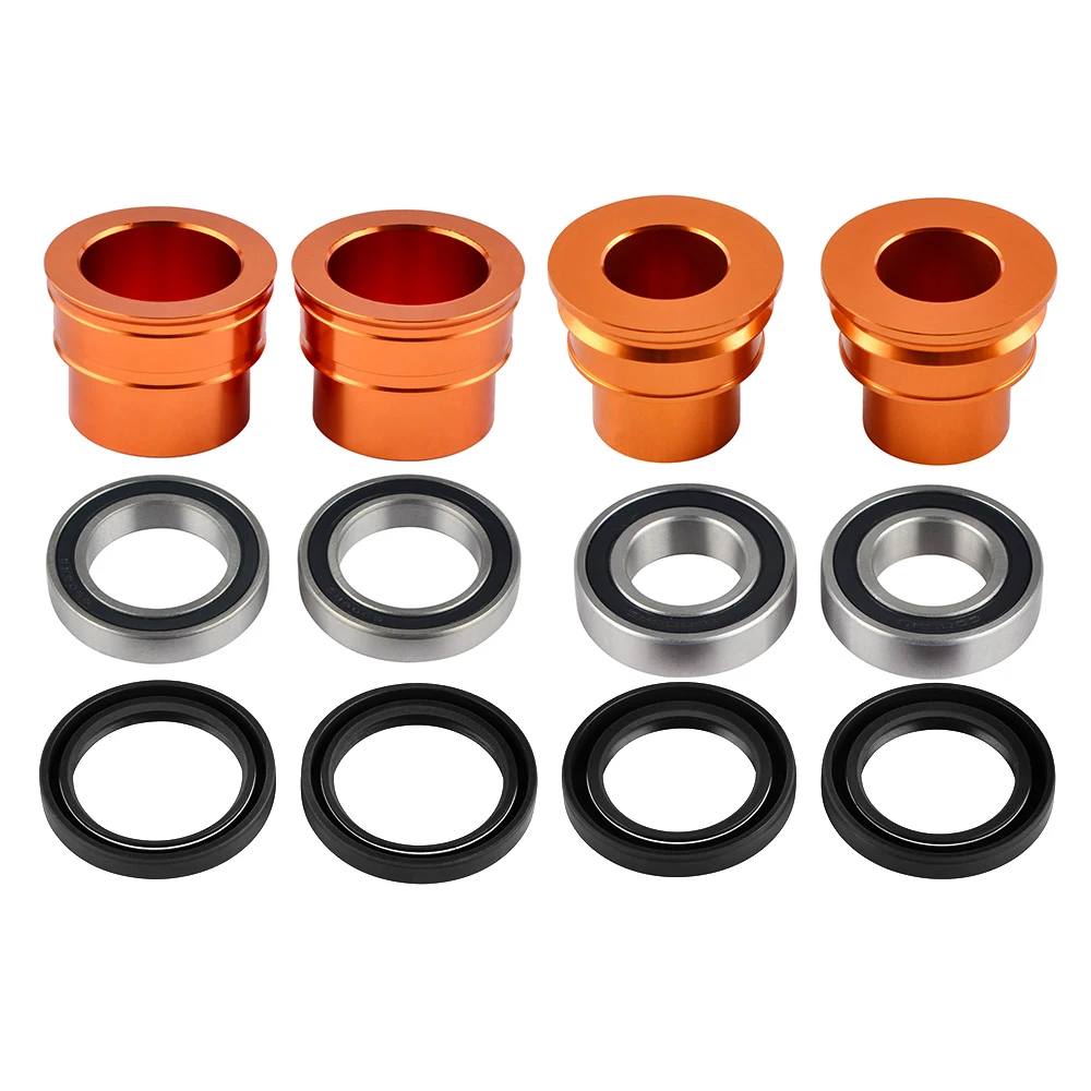 For KTM EXC 300 03-15 Front Rear Wheel Spacers Seals Bearings 250 125-530 EXC EXC-F EXC-W XC-W SMR 2003-2015 SX SX-F XC-F 03-12