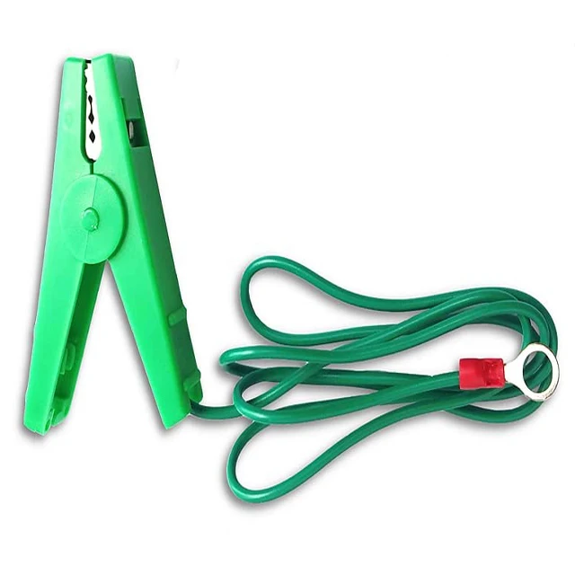 Câble de cavalier de clôture électrique avec pince crocodile, rouge, vert, over, chien, volaille, mo