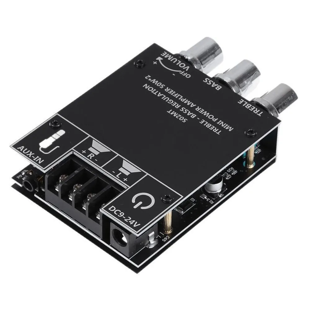 Premium ZK-502MT 2.0 Stereo Bluetooth Audio Digitale HIFI Modulo scheda amplificatore di potenza 50W * 2 con regolazione degli alti e dei bassi