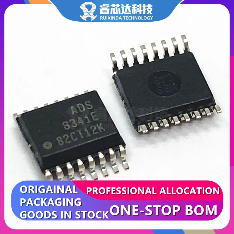 ADS8341E SSOP16 16 Bit Analog to Digital Converter 2, 4 Input 1 SAR ADS8341E/2K5 16-SSOP original genuine New Original In Stock