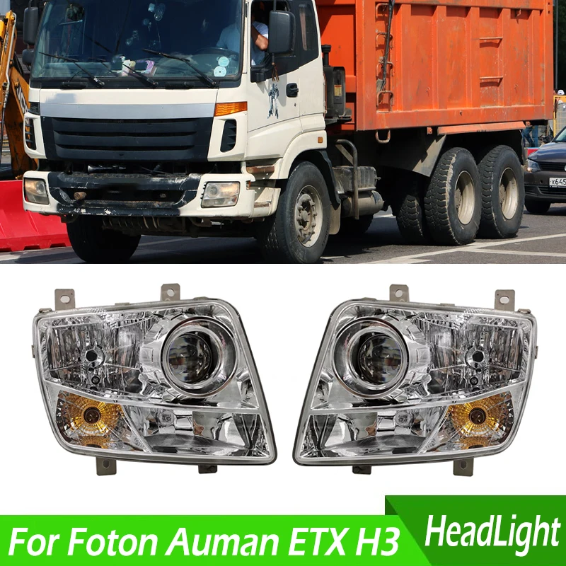 

For Foton Auman ETX H3 Car Front Bumper Headlight Head Light Headlamp Head Lamp Assembly Front Fog Light Fog Lamp With Bulbs