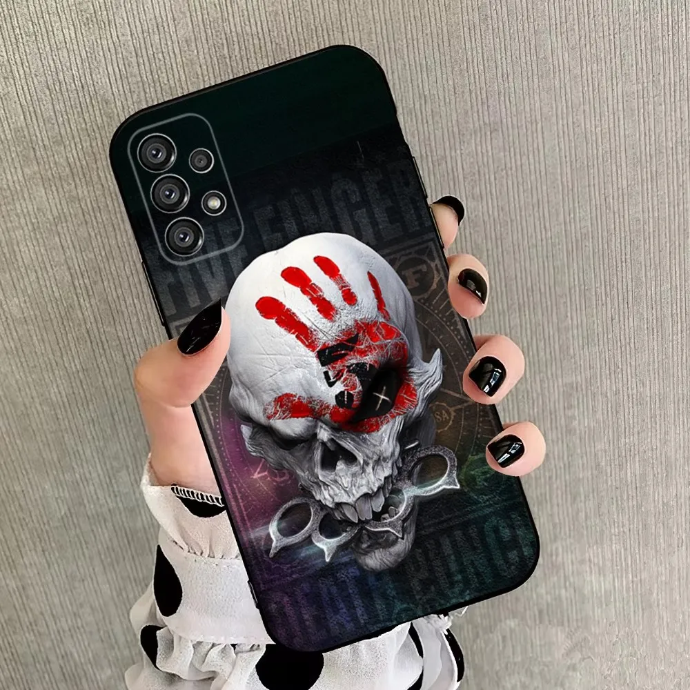 Five F-Finger Death Punch  Phone Case For Samsung Galaxy A20,A21s,A22,A31,A32,A52,A53,A72,73,A80,A91 Soft Black Cover