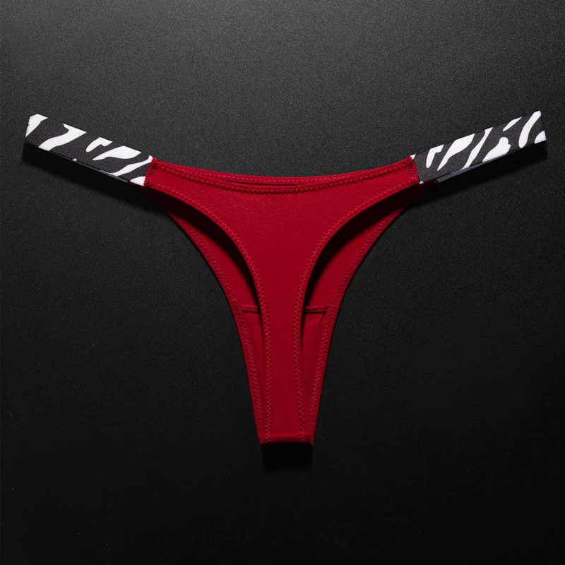 Coton Sexy femmes culottes léopard zèbre imprimé sans couture filles slips String filles G String Fitness taille basse t-back taille S-XL