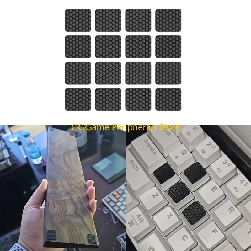 U55B 4/8/16pcs Silicone Keyboard Keycap Covers Stickers With Soft Touching Antislip Design For Comfortable Typing And Gaming