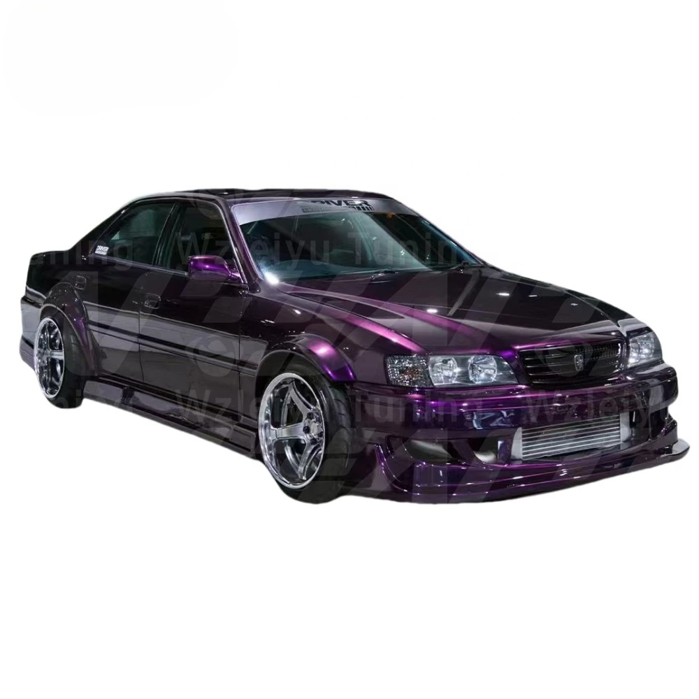 ORL Style Fiberglass Body Kit Set Fit For  JZX100 Chaser Front Bumper Side Skirts Fenders High Quality Fitment