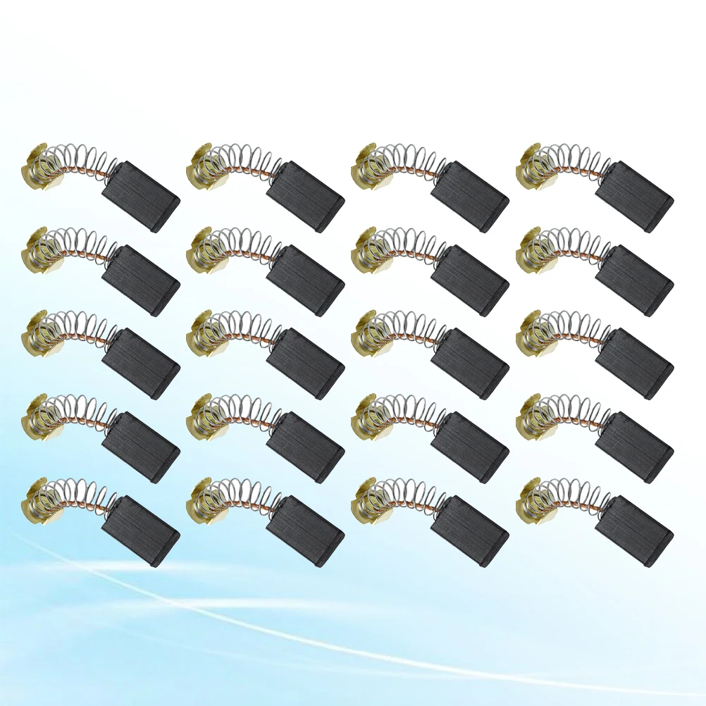 

20pcs Carbon Replacement Brush Power Tool Electric Hammer Drill Motor Cb103 6X10X15Mm Durable Carbon Brush For Angle
