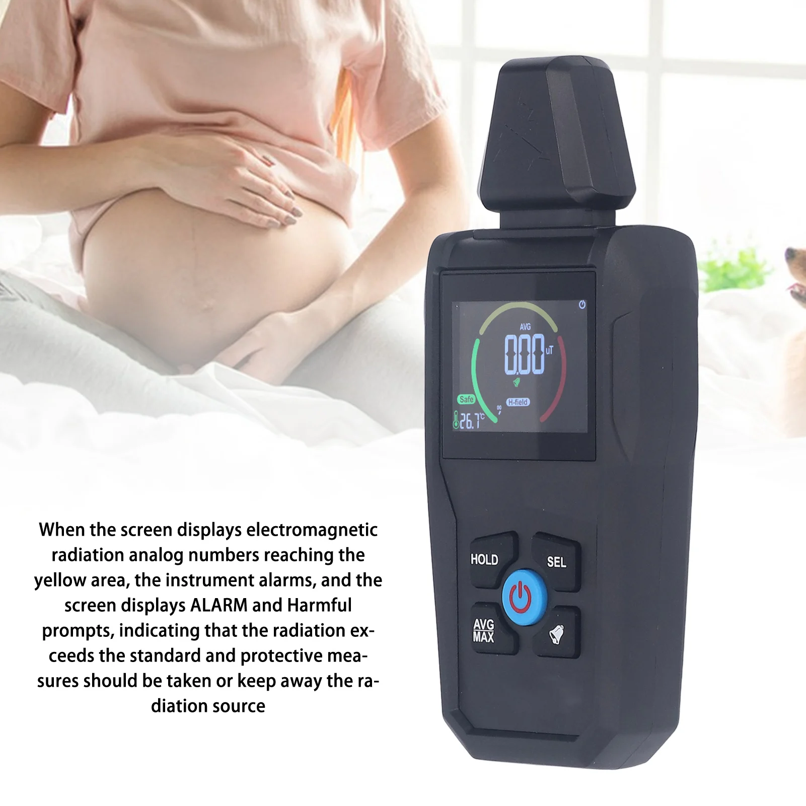For Home Office Use EMF Detector For Radiation Detection Electromagnetic Radiation Detector High Sensitivity Probe