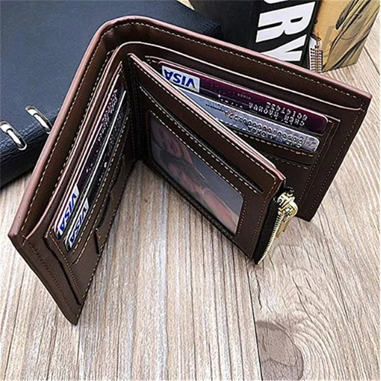 Personalisiertes Bild mit Namen, Geldbörse mit graviertem Foto, kurze Geldbörse, individuelle faltbare Geldbörse, Geschenke für Ihn, Männer für Papa, Vatertag, Ehemann – Detail 16
