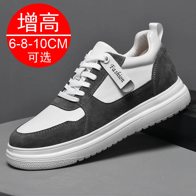 

Men Elevator Height Increase Shoes Sneakers Shoes for Men Sports Casual Invisible Inner Heightening 6 8 10cm Leisure board Shoes
