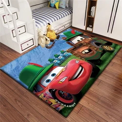 Tapis imprimé Cars Cartoon pour enfants, salon, chambre à coucher, sol, virus, cuisine, polymères de chambre d'enfant