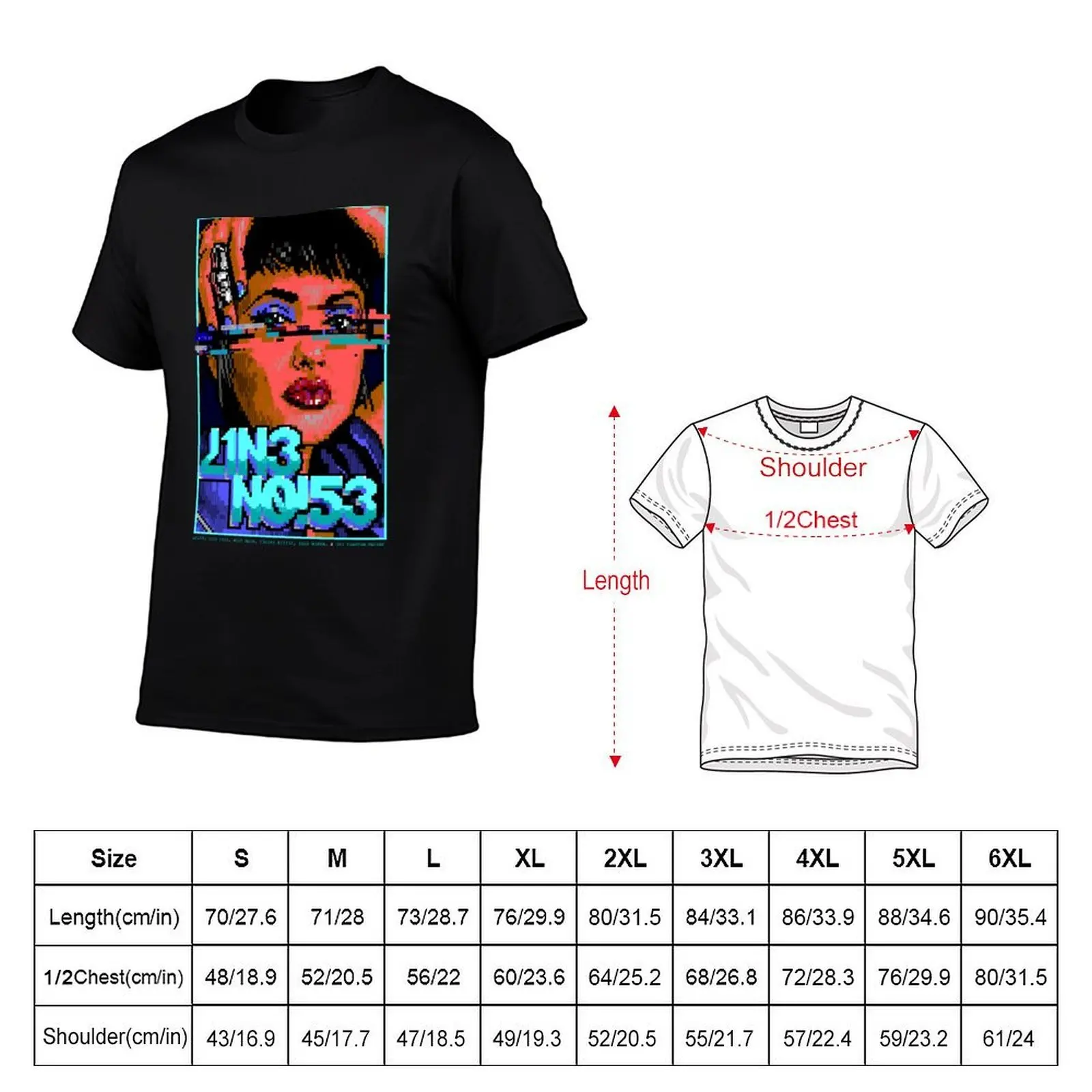 Line Noise vs hAX0RZ T-Shirt man t shirt cotton high quality man t shirts for men casual T-Shirt