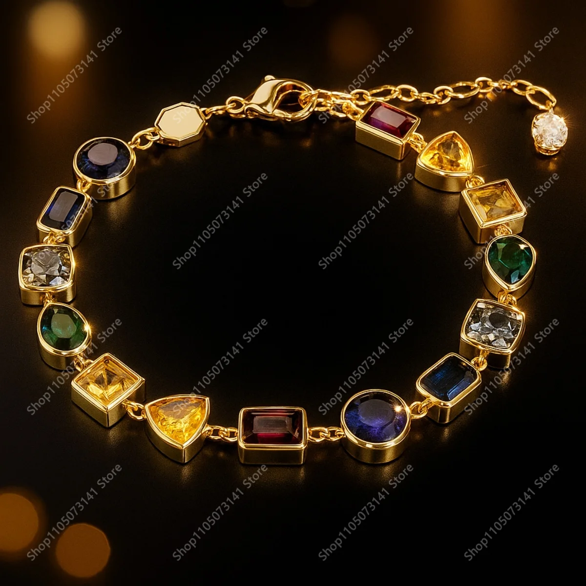 

Eternal Classic Dream Shadow Gold Zircon Bracelet Party Fashion Versatile Jewelry High Quality - Birthday Gift