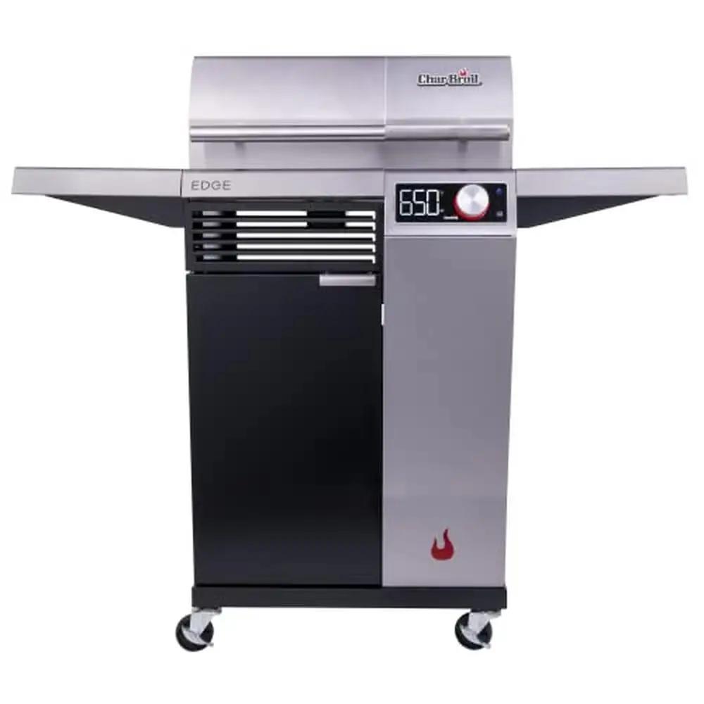 Edge Electric Grill 700F Capable Wide Temp Range Speedy Preheat AutoClean Digital Control Electric Stainless 20.25