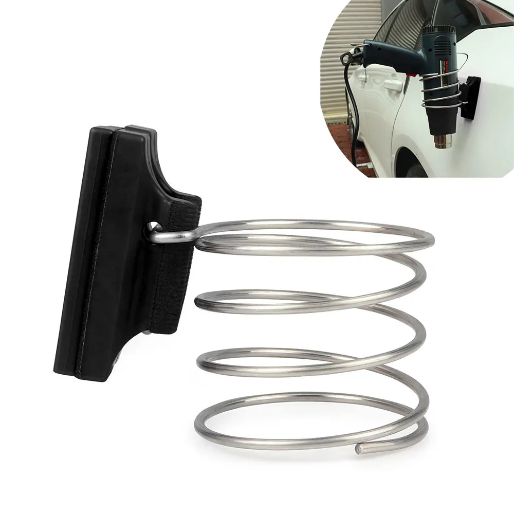 

EHDIS Magnetic Holder Bracket For Car Wrapping Heat Gun Film Tinting Hot Air Blower Support Iron Ring Clamp Place Stand Tool