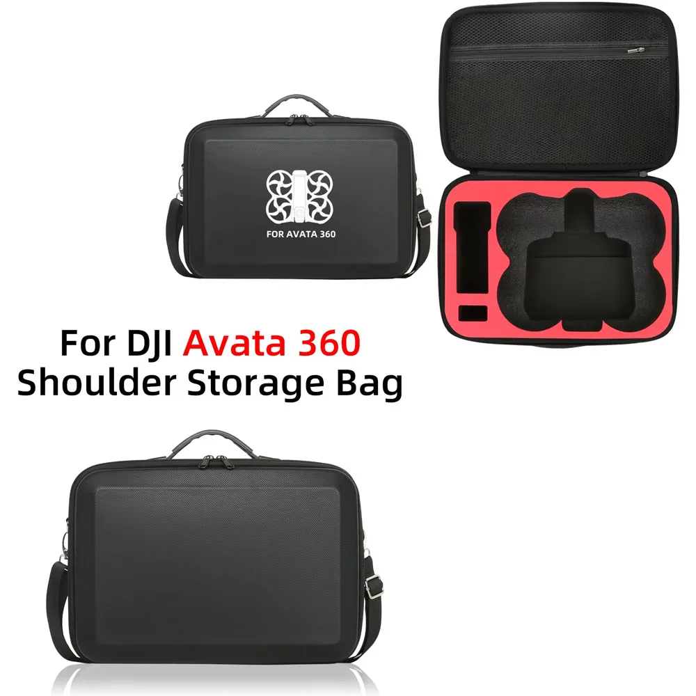 

Shoulder Storage Bag for DJI Avata 360 Drone and Accessories Carrying Case Black Gray