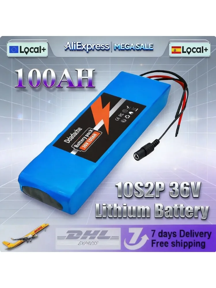 10S2P 36V 100000mAh 36V Elektrische Scooter Batterij Lithium Elektrische Scooter 500W Elektrische Scooter Batterij 36v 10s2p Batterij - afbeelding 2