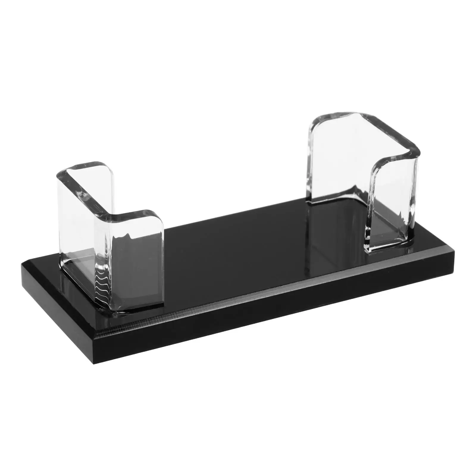 Business Card Display Stand Holder Case Desktop Greeting Postcard Rack Transparent Index Office