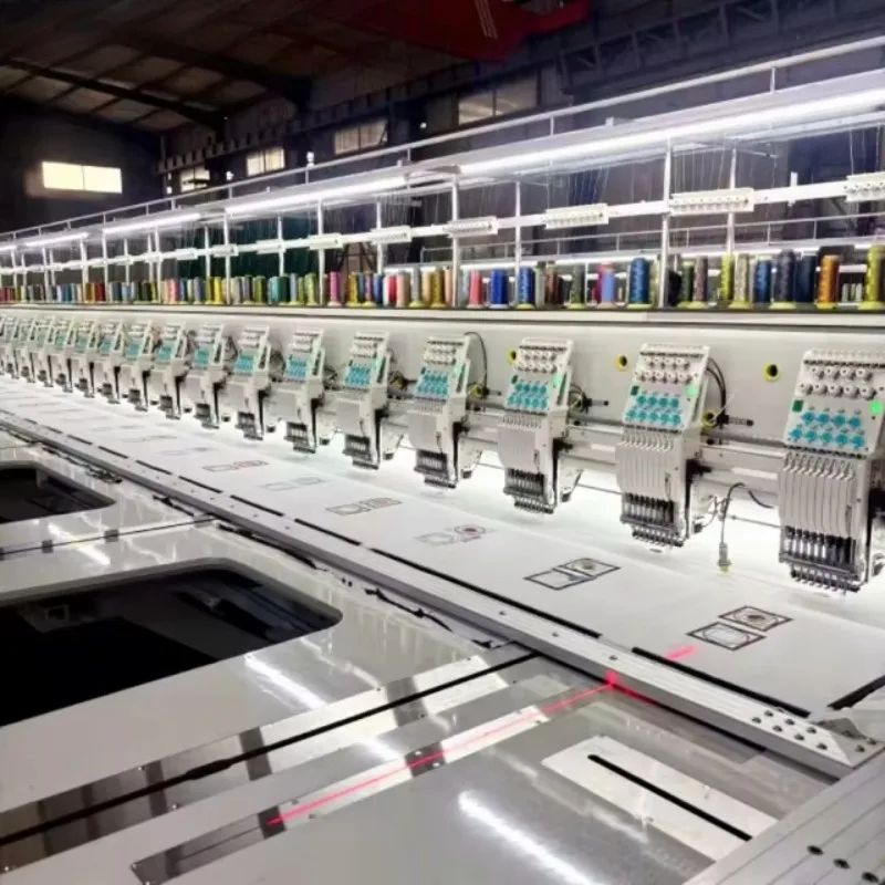 Automatic Embroidery Machine Multi Needle Computerized Equipment for Cap T Shirt Garment and Uniform Embroidery