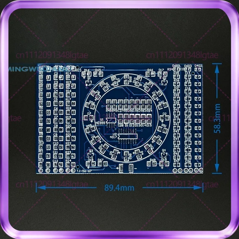 10pcs SMD rotating water light, SMD component welding practice board, skill training, training kit, welding DIY