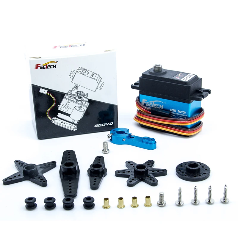 FT7135M أجهزة رقمية 35 كجم. سم عزم دوران عالي 6-8.4 فولت 180 °   معدات فولاذية لطائرات قارب روبوت سيارة RC مقاومة للماء