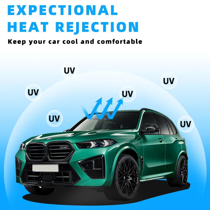 

152x20 см UV99% Irr99% автомобильная оконная пленка защита конфиденциальности теплоизоляция и взрывозащищенная