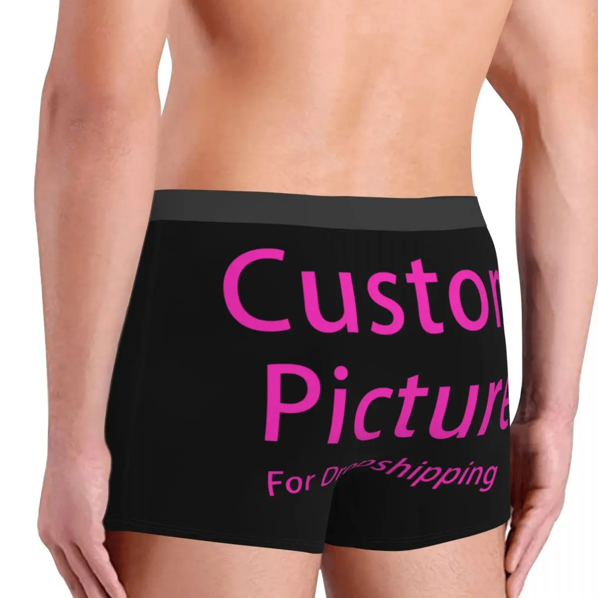 Male Cool Personalized Custom Photo Logo Underwear Boxer Briefs Men Soft Shorts Underpants view 4