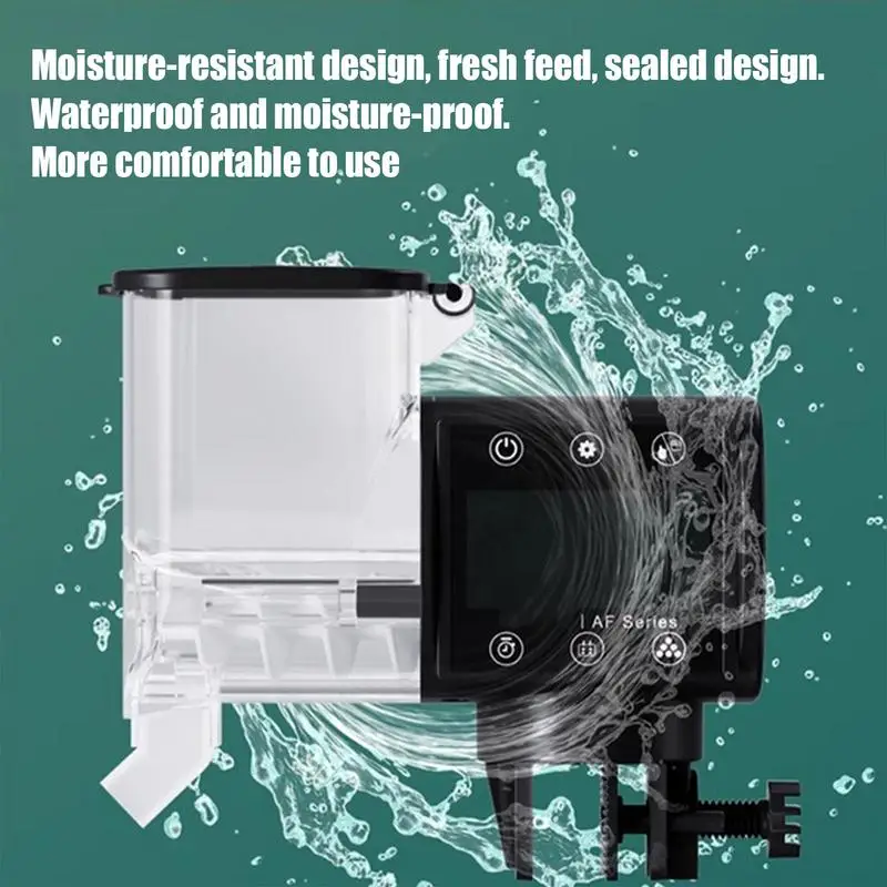 

Aquarium Feeder Battery Powered Fish Food Feeder With Timer Programmable Feeding Machine With Digital Display Smart Food