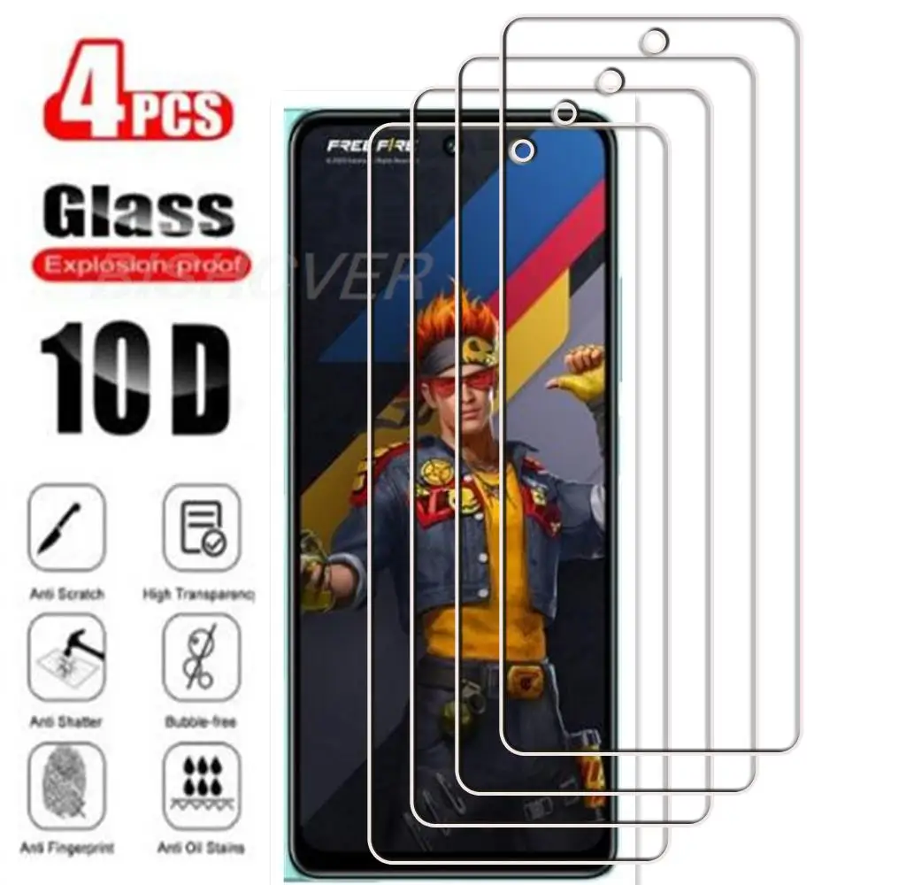 Tempered Glass On For Infinix Hot 30 Free Fire 6.78