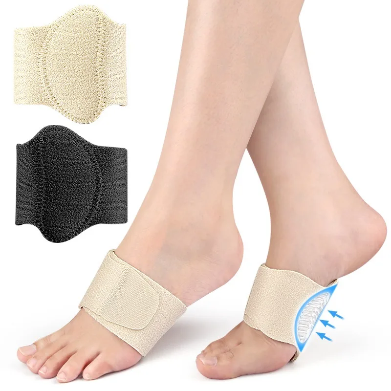 Fußgewölbe-Stützeinlagen für Hoch- und Plattfüße, Stoßdämpfende Halbe Einlegesohlen, Orthopädisches Fußkissen für Männer & Frauen