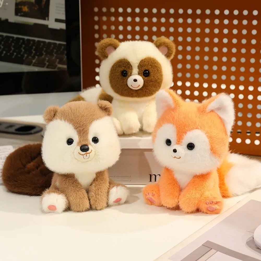 

Desk Ornament Wrist Pad Sitting Animals Plush Stuffed Pet Raccoon Plush Toy Cartoon Animals Animal Plush Doll Children