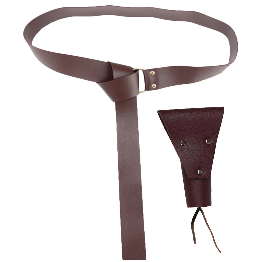 

1 set Medieval Sword Frog Retro Waist Band For Cosplay Stage Performance Pu Sword Holder Renaissance Accessory