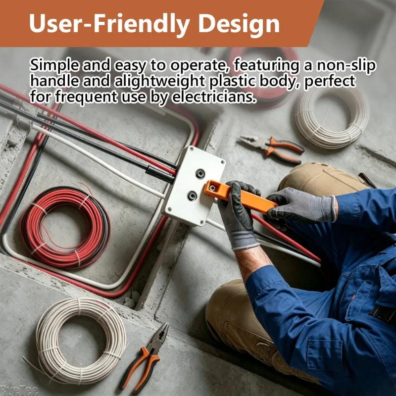 Wire Puller Heavy-duty Handheld Wiring Tools Wire Tugger for Electrician Pipe Narrow Spaces Wall Underground Data Center Tools