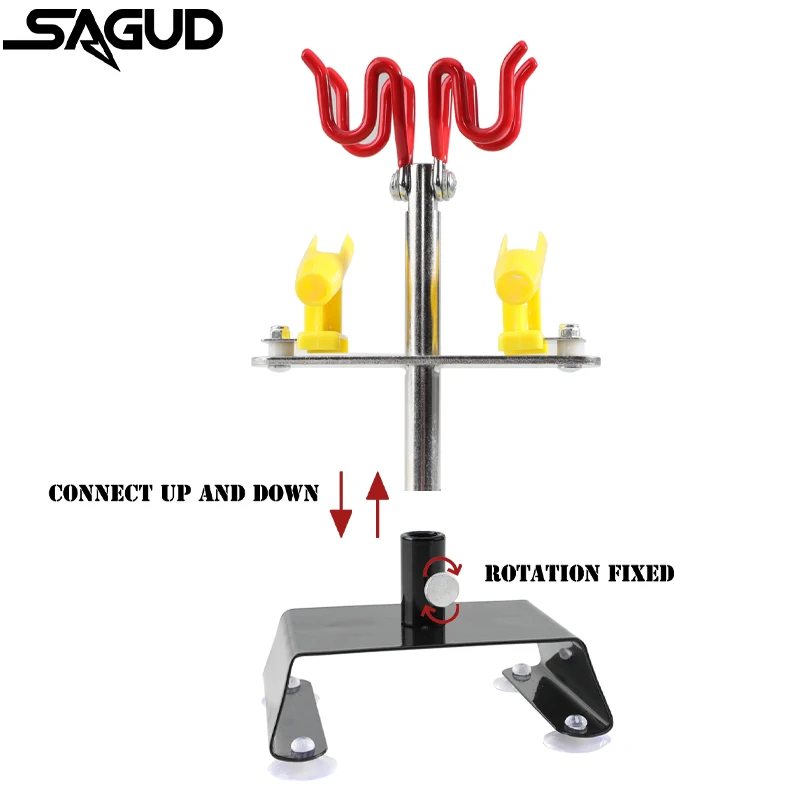 Airbrush Holder Accessories Clamp-on Style Air Brush Station Stand Kit 360° Rotate Holds Up to 4 Airbrush Guns Holder Parts