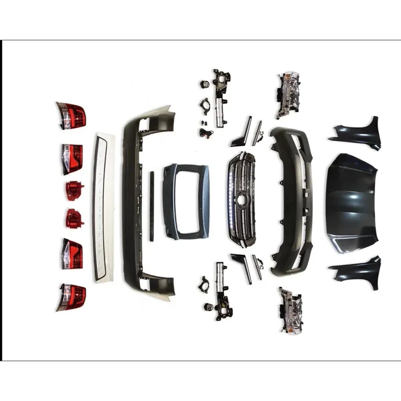

Suitable For Land Cruiser LC200-08-15 Upgrade To 16-22 Vehicle Modification Upgrade Front And Rear Bumper Kit