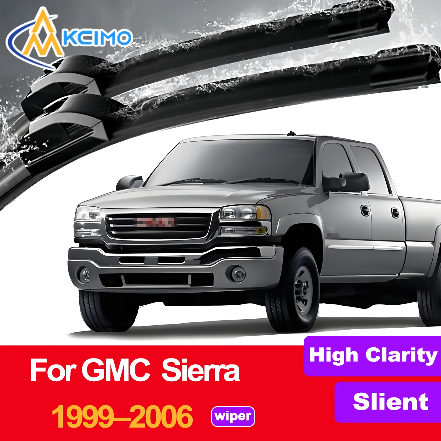 2 قطعة HD مساحات الزجاج الأمامي للسيارة لجي إم سي سييرا GMT800 1999-2006 شيفروليه سيلفرادو ملحقات الزجاج الأمامي 2006 2005 2004