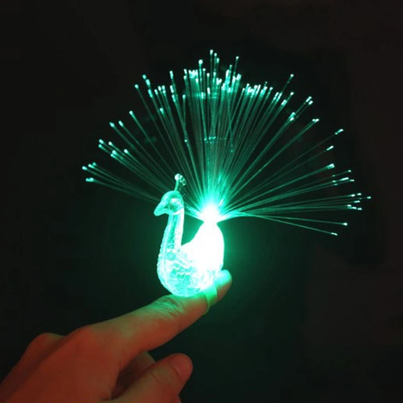 Anello da dito luminoso alla da 5 pollici per costume da festa a LED con gif per bambini